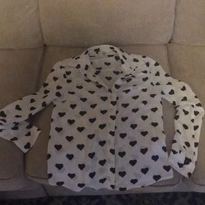 PAPAYA “PolkaDot” Sheer Blouse